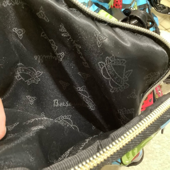 Betsey Johns Betseyville Strawberry Floral Handbag Vintage - Picture 7 of 11